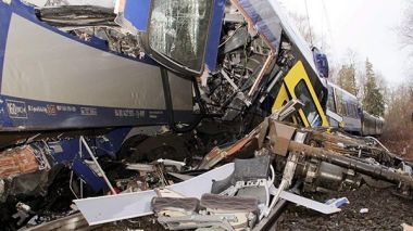 تصادم قطارين في ألمانيا