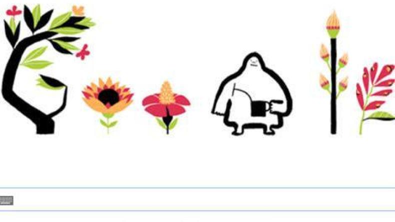 غوغل يحتفل ببدء فصل الربيع