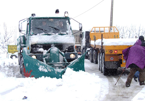 Crise de pain, lait et gaz à cause de la neige