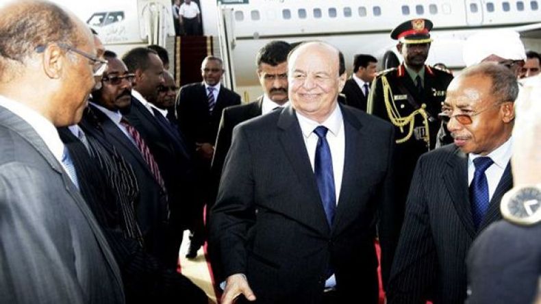 الرئيس اليمني عبد ربه منصور هادي يصل إلى عدن