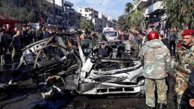 ثمانية قتلى في انفجار قنبلة في حافلة في حمص السورية