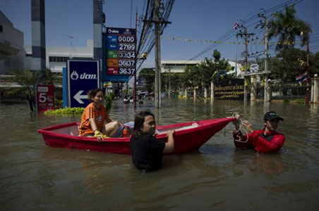 Les inondations à Bangkok « toujours graves »