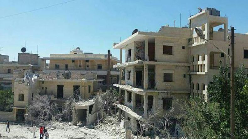 قصف على مستشفى ولادة تدعمه “منظمة إنقاذ الطفولة” في إدلب