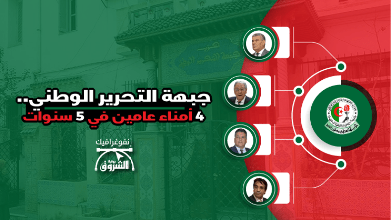 جبهة التحرير الوطني.. 4 أمناء عامين في 5 سنوات