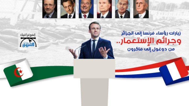 زيارات رؤساء فرنسا إلى الجزائر وجرائم الاستعمار