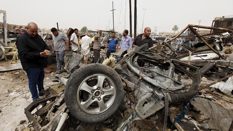 60 قتيلاً و200 جريحاً في هجوم بشاحنة ملغومة في بغداد