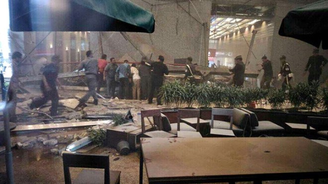 عشرات الجرحى في انهيار طابق في مقر بورصة جاكرتا