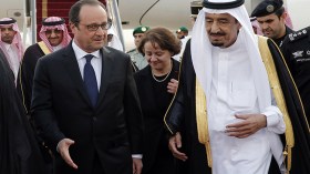 العاهل السعودي يغادر فرنسا إلى المغرب