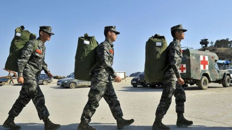 قصف مدفعي كوري شمالي قرب الحدود مع الجنوبية