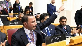 رئيس برلمان الكويت يطرد وفداً إسرائيلياً