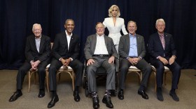 خمسة رؤساء أمريكيين يشاركون في حفل خيري