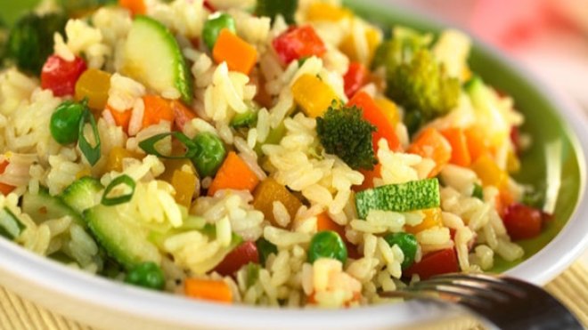 أرز بالخضر