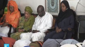 رئيس ليبيريا جورج ويا يحضر صلاة الجمعة في مونروفيا