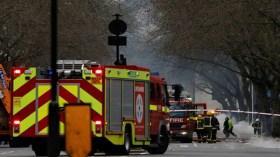 حريق يدمر مبنى في سوق كامدن لوك الشهير في لندن