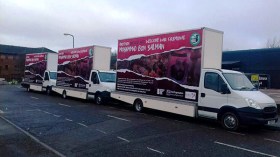 احتجاجات ضد زيارة بن سلمان إلى بريطانيا