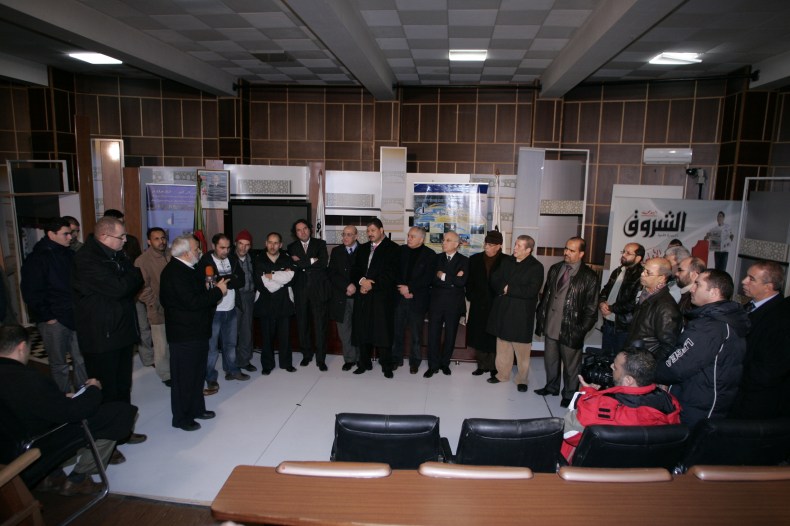 Echorouk Newspaper Initiative: Algerian Politicians and journalists gather in stand of solidarity with Egyptians