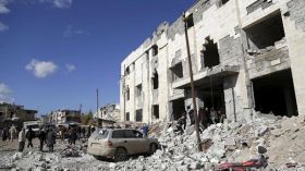 ضحايا الضربات الجوية الروسية في معرة النعمان