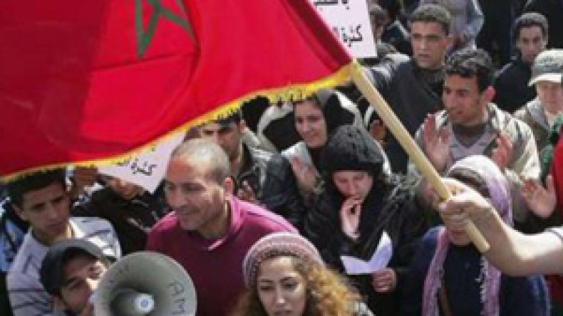 الآلاف‭ ‬من‭ ‬المتظاهرين‭ ‬يطالبون‭ ‬الملك‭ ‬بالإصلاحات‭ ‬في‭ ‬المغرب