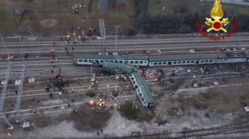 ثلاثة قتلى في حادث قطار في إيطاليا