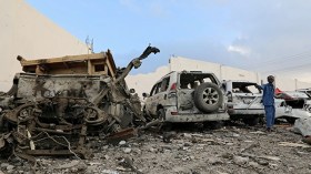 ارتفاع عدد ضحايا تفجيري مقديشو إلى 45 قتيلاً