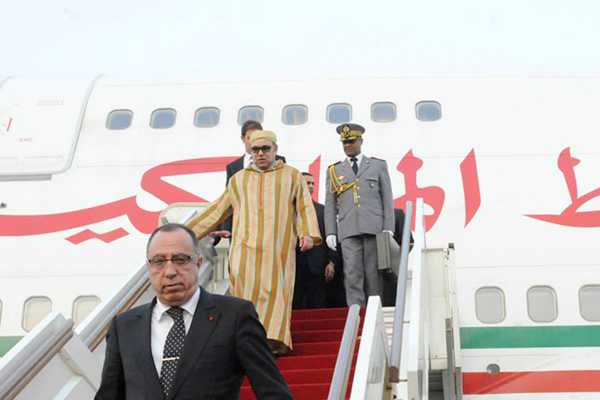 Moroccan King Mohammed VI preferred to remain on board his plane on the eve of Morocco’s return to African Union
