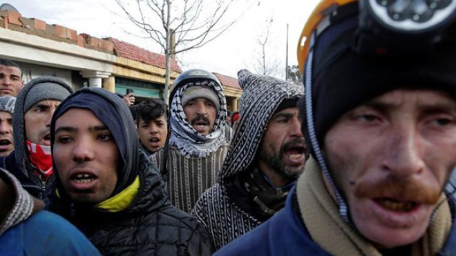 صدامات بين الأمن المغربي ومحتجين في مدينة جرادة