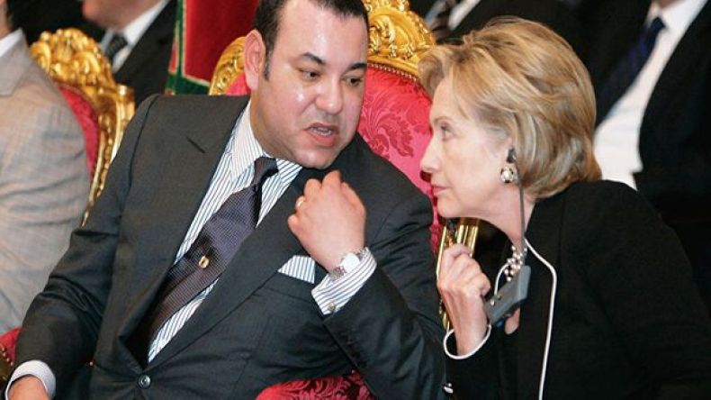 ملك المغرب أعطى كلينتون 12 مليون دولار مقابل حضورها اجتماعاً في مراكش