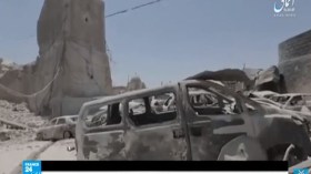 شاهد صور تفجير مسجد النوري والمنارة الحدباء في الموصل