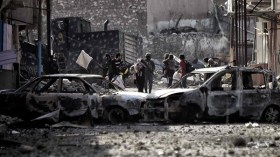 26 قتيلاً في هجوم انتحاري استهدف حفل زواج في تكريت