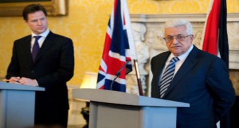Soutien fort et continu du Royaume-Uni à la Palestine (Nick Clegg)