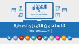 بوابة الشروق الإلكترونية: 13 سنة تميز وصدارة