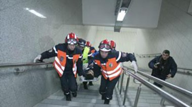 Exercice de simulation à Alger d’un feu de rame de métro