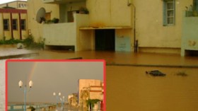 السيول تغرق العاصمة وتجرف سيارات وتقطع التيار الكهربائي بتيبازة