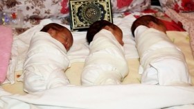 فلسطيني يُطلق أسماء قدس وعاصمة وفلسطين على توائمه الثلاثة