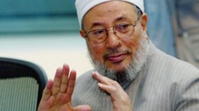 الشيخ القرضاوي يدعو الى انتفاضة شعبية للضغط على الأنظمة العربية