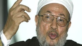 القرضاوي يدين قتل السفير الأمريكي ويدعو إلى التظاهر السلمي
