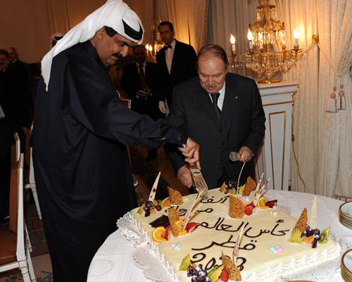 The Emir of Qatar leaves Algeria after joyful celebrations of the country's successful bid for 2022 World Cup