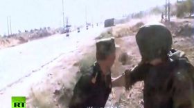 قوات روسية تقطع بثها المباشر بعد تعرضها لإطلاق نار في حلب