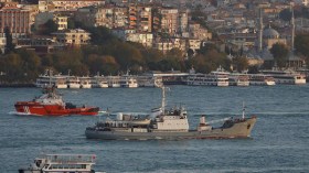 غرق سفينة حربية روسية إثر اصطدامها بسفينة نقل قبالة تركيا