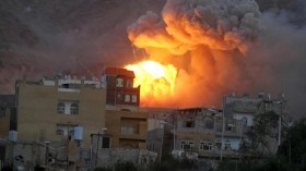 غارة للتحالف على منزل أحمد نجل صالح في صنعاء