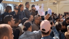 صحفيو الجزائر يحتجون ضد سياسة تكميم الأفواه