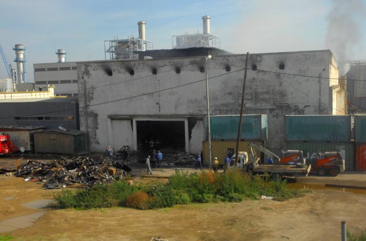 Devastating Fire In the Port of Algiers