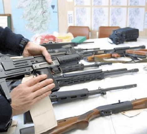 21 armes à feu saisies par la PAF
