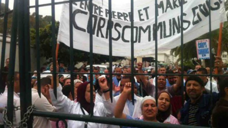 مهنيوالصحة ينظمون تجمعا للمطالبة بالتكفل بإنشغالاتهم