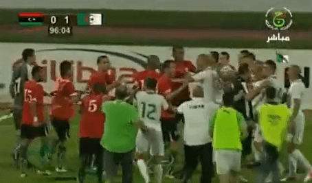 Foot-brawl: A violent melee breaks out after Libya 0 – Algeria 1