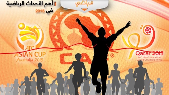 “الكان”، مونديال كرة اليد، الألعاب الإفريقية والعربية.. أهم الأحداث الرياضية في 2015