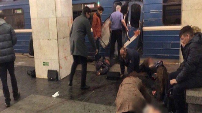 عشرات القتلى والجرحى في انفجارات في مترو سان بطرسبرغ