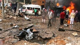 ارتفاع عدد قتلى الغارات على البوكمال السورية إلى 49