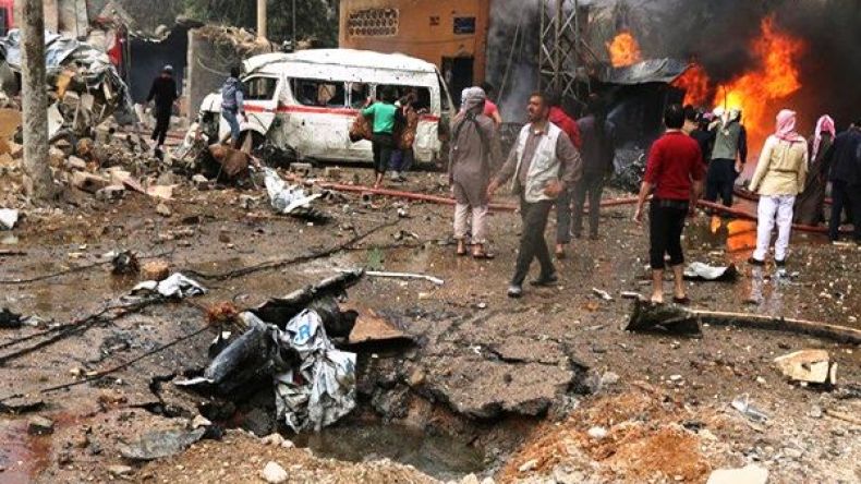 ارتفاع عدد قتلى الغارات على البوكمال السورية إلى 49