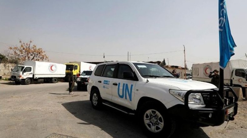 شاحنات إغاثة تدخل الغوطة دون إمدادات طبية